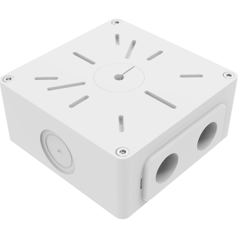 Монтажная коробка BOXFORCAM™ MONO в белом исполнении, вид в изометрии